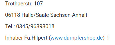 dampfershop Halle Vinirette E-Zigaretten - Dampfershop Halle Ladengeschft  Halle Saale